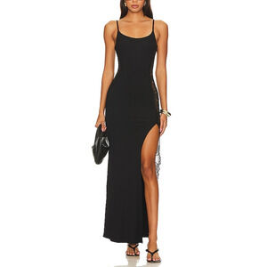 Beach Bunny 'Anise' Black Maxi Dress Size M
